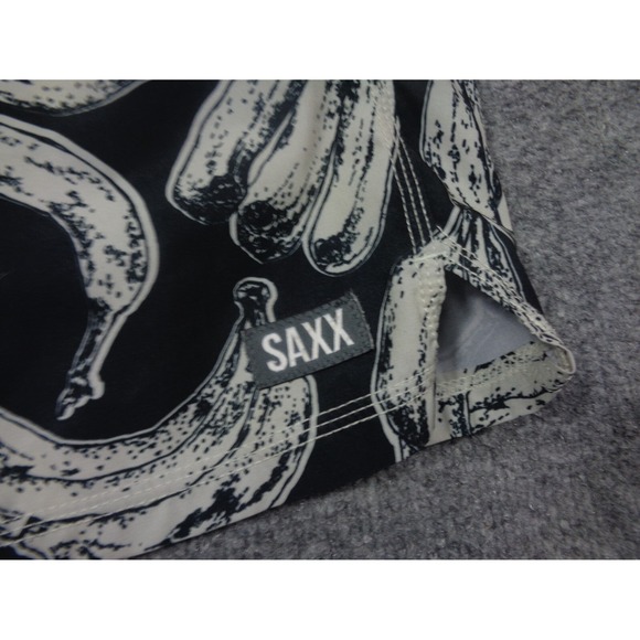 Saxx Shorts Mens XL Bananas Oh Buoy 2N1  Swim Shorts Ballpark Pouch Droptemp - Picture 7 of 10